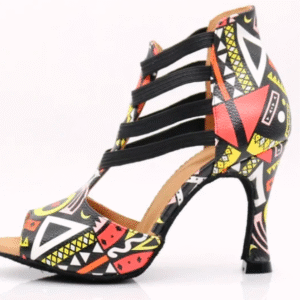 Geniales zapatos de baile de Salsa latina de mujer con tacón cubano