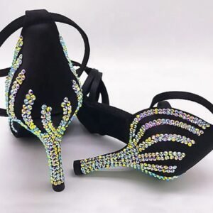 Llamativos Zapatos de baile latino con brillantes