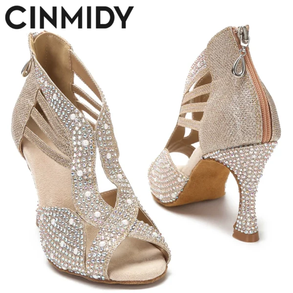 Impresionantes zapatos de baile profesionales con tacones de 5CM-10CM - Imagen 5