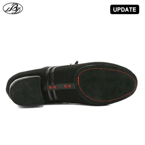 Exquisitos Zapatos de baile de salón para hombres con suela para hacer split - Imagen 4