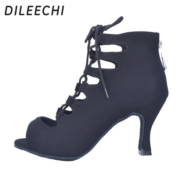 Increíbles Zapatos para bailes latinos con terciopelo - Imagen 5