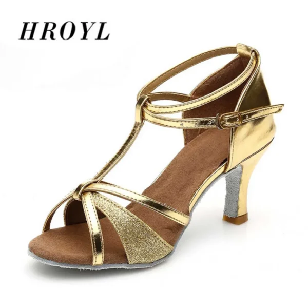 Perfectos zapatos de baile latino con tacón medio de 7CM y 5CM