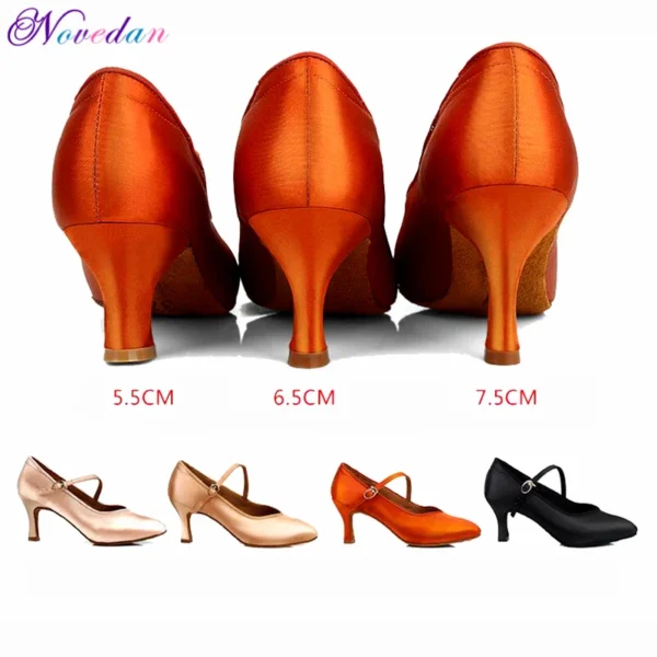 Bellos Zapatos de baile de salón con tacón Delgado 5,5 cm/6,5 cm/7,5 cm - Imagen 3