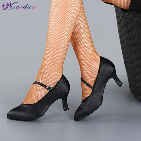 Bellos Zapatos de baile de salón con tacón Delgado 5,5 cm/6,5 cm/7,5 cm - Imagen 5