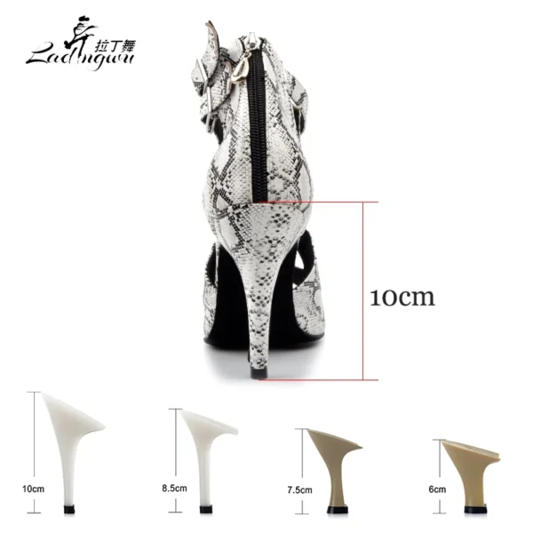 Impresionantes zapatos de baile con textura de Serpiente - Imagen 3