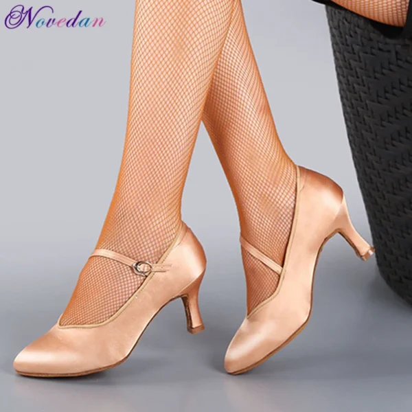 Bellos Zapatos de baile de salón con tacón Delgado 5,5 cm/6,5 cm/7,5 cm - Imagen 4