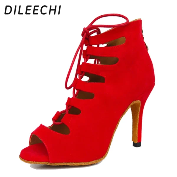 Increíbles Zapatos para bailes latinos con terciopelo