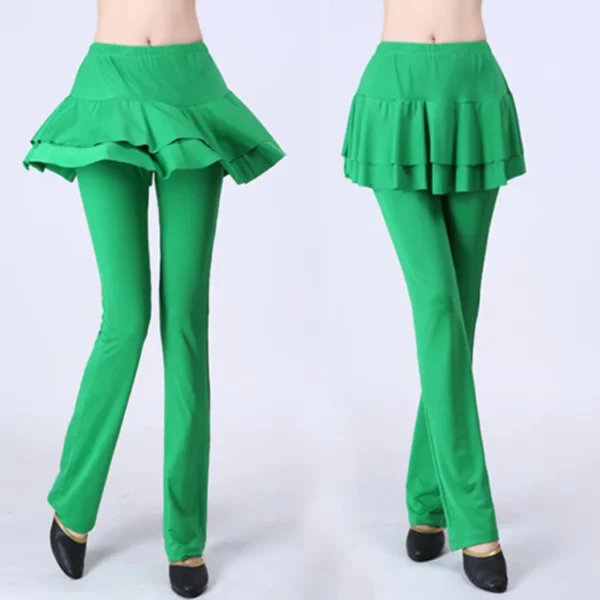 Cómodos Pantalones de danza del vientre para mujer con falda tribal - Imagen 5