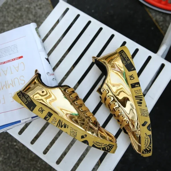 Espectaculares Zapatillas doradas para bailar hip hop - Imagen 3