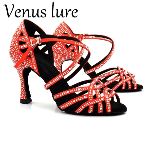 Zapatos de baile cuadrados zapatos de tacón negro