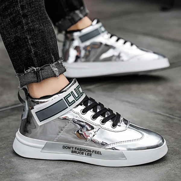 Espectaculares Botas de baile doradas con purpurina - Imagen 5