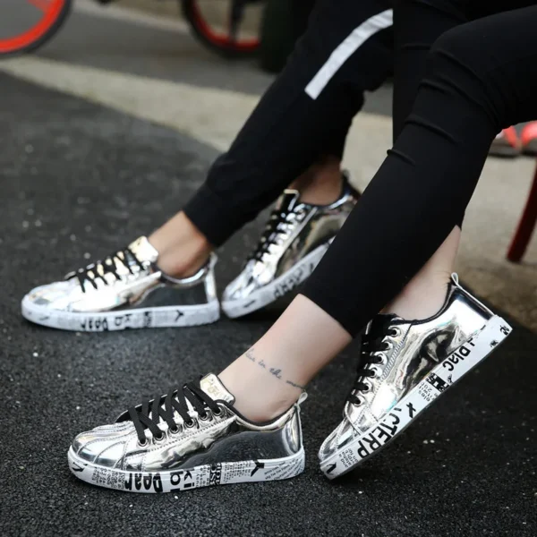 Espectaculares Zapatillas doradas para bailar hip hop - Imagen 6