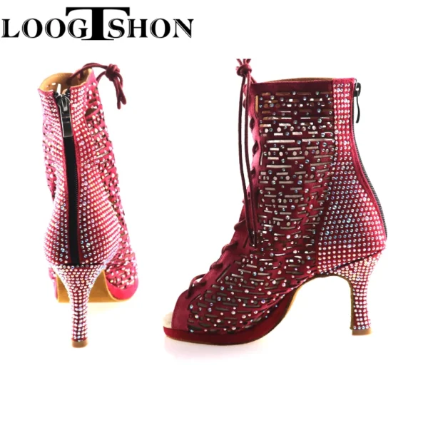 Modernas botas de baile de salsa