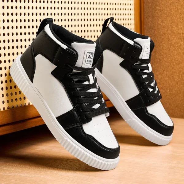 Bellas Botas de baile hip hop rojas y negras - Imagen 6