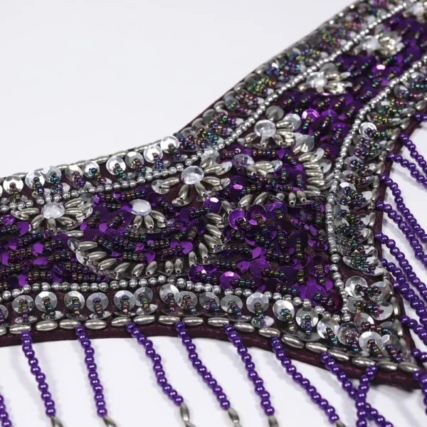 Sujetador y Cinturón con Cuentas de Lentejuelas de Estilo Oriental - Brilla con Elegancia y Estilo - Imagen 6
