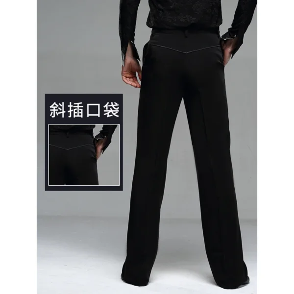 Pantalones de Baile Latino Profesional para Hombre - Bailongas | Ropa de Alta Calidad para Competición y Entrenamiento - Imagen 2