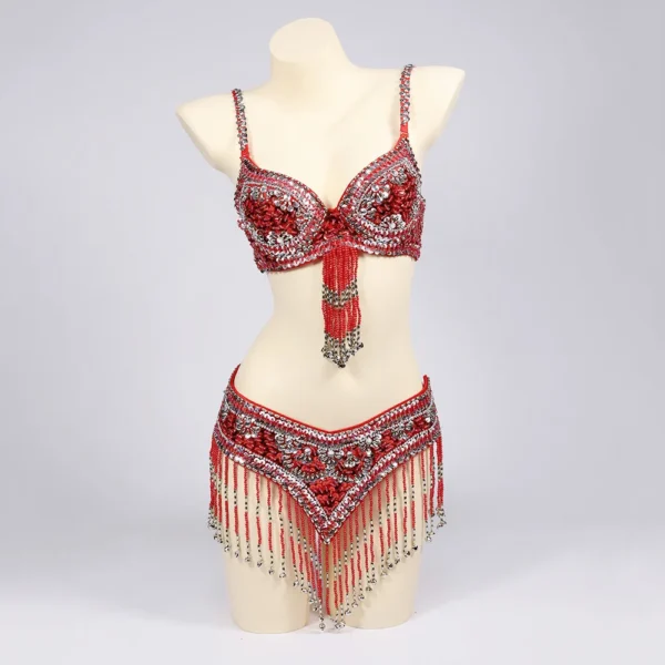 Sujetador y Cinturón con Cuentas de Lentejuelas de Estilo Oriental - Brilla con Elegancia y Estilo - Imagen 2