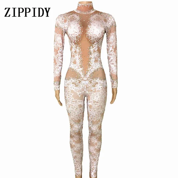 Espectacular Mono con Diamantes de Imitación para Discoteca - Brilla con Estilo y Glamour
