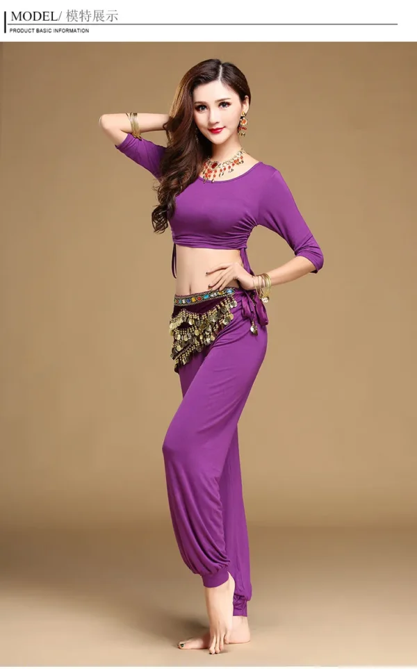 Conjunto de Traje de Danza del Vientre de Alta Calidad - Estilo, Comodidad y Elegancia - Imagen 3