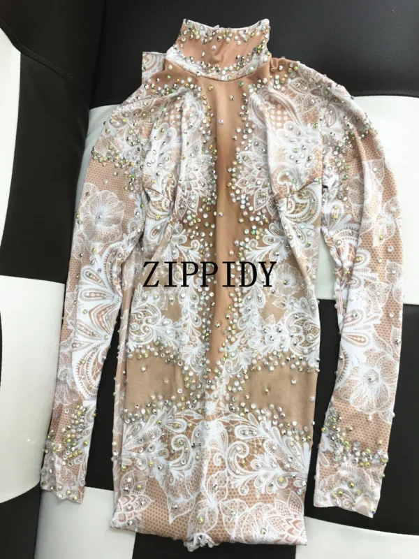 Espectacular Mono con Diamantes de Imitación para Discoteca - Brilla con Estilo y Glamour - Imagen 5