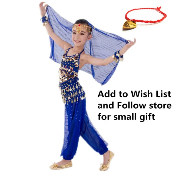 Bonitos Trajes de Danza del Vientre para Niñas - Comodidad, Estilo y Diversión en Cada Movimiento - Imagen 6