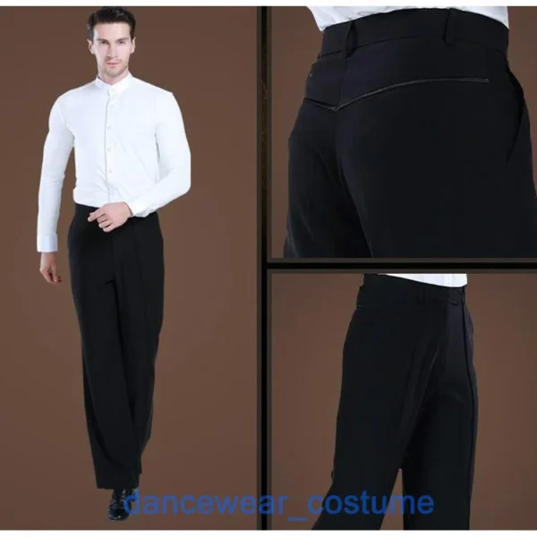 Pantalones de Baile Latino Profesional para Hombre - Bailongas | Ropa de Alta Calidad para Competición y Entrenamiento - Imagen 3