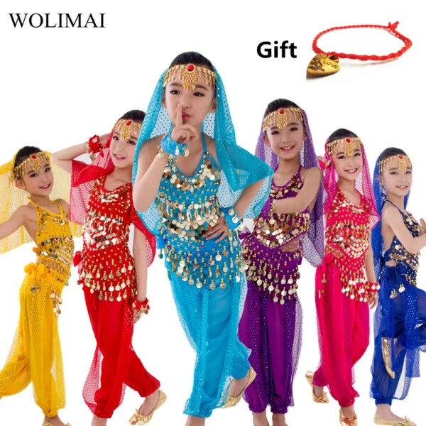 Bonitos Trajes de Danza del Vientre para Niñas - Comodidad, Estilo y Diversión en Cada Movimiento