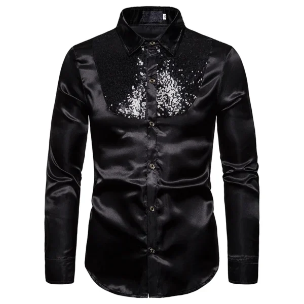 Camisa de Seda Hombre | Moda Única para Salsa y Bachata - Imagen 3