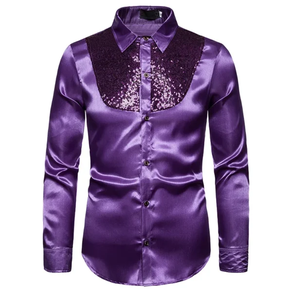 Camisa de Seda Hombre | Moda Única para Salsa y Bachata - Imagen 2