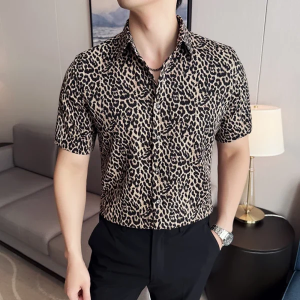 Camisas de Hombre de Leopardo - Bailongas | Moda Única y Estilo Único