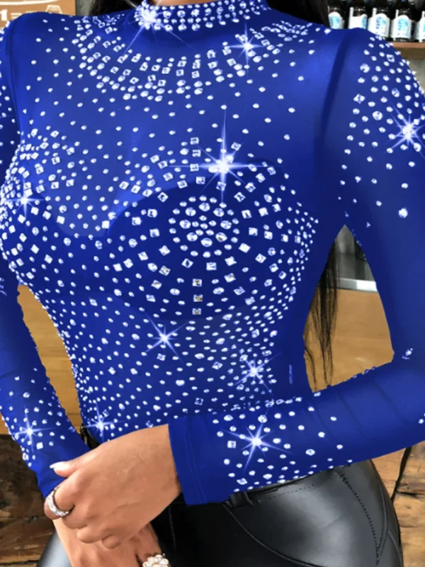 Sexy  body con diamantes de imitación para baile - Imagen 6