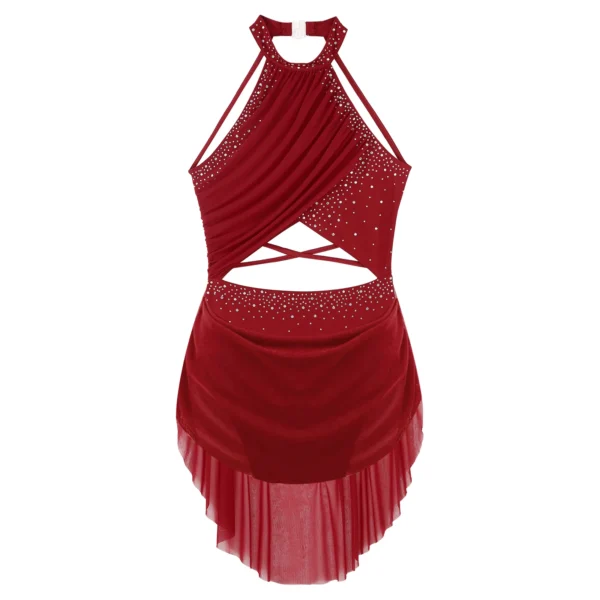 Vestido de Baile con Espalda Descubierta - Diseño Seductor y Cómodo para Bailarinas - Imagen 4