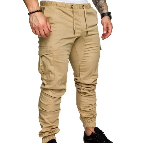 Pantalones Anchos con Cordón en la Cintura y Bolsillos para Hombre - Bailongas | Comodidad y Estilo Casual - Imagen 2
