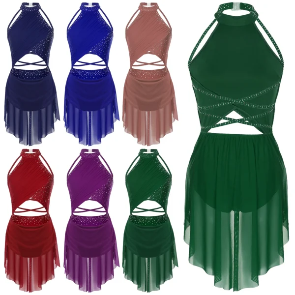 Vestido de Baile con Espalda Descubierta - Diseño Seductor y Cómodo para Bailarinas - Imagen 3