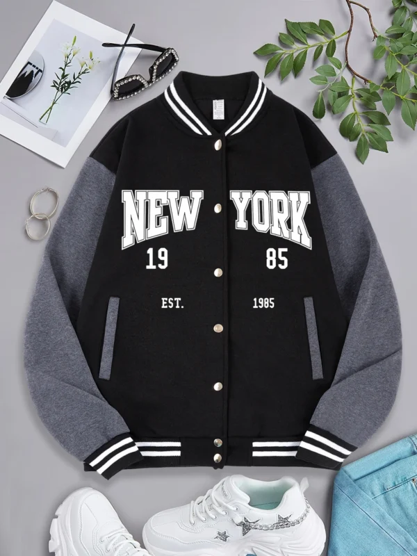 Chaquetas de Béisbol de Nueva York para Hombre y Mujer - Bailongas | Estilo Urbano y Exclusivo - Imagen 4