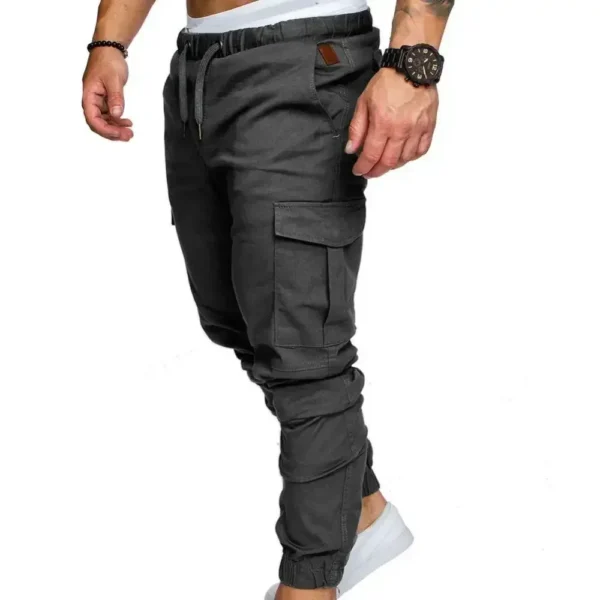 Pantalones Anchos con Cordón en la Cintura y Bolsillos para Hombre - Bailongas | Comodidad y Estilo Casual - Imagen 4