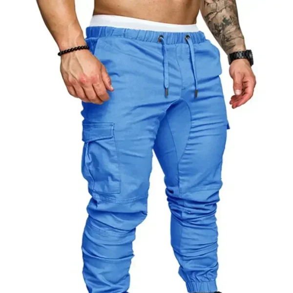 Pantalones Anchos con Cordón en la Cintura y Bolsillos para Hombre - Bailongas | Comodidad y Estilo Casual - Imagen 5