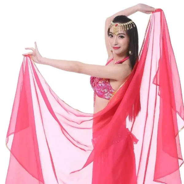 Bufanda de Velo de Seda para Danza del Vientre - Elegancia y Fluidez en Cada Movimiento