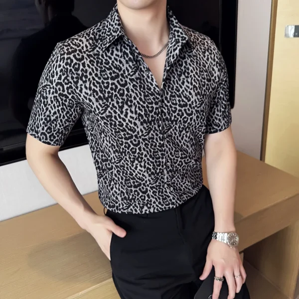 Camisas de Hombre de Leopardo - Bailongas | Moda Única y Estilo Único - Imagen 2