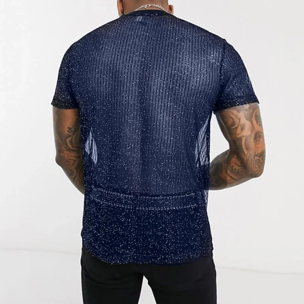 Camiseta Sexy para Hombre de Malla Fina y Transpirable - Bailongas | Estilo, Confort y Audacia - Imagen 3