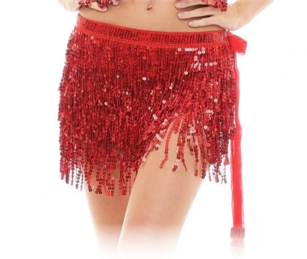 Bufanda de Danza del Vientre con Borlas de Lentejuelas - Estilo y Brillo para Cada Movimiento - Imagen 5