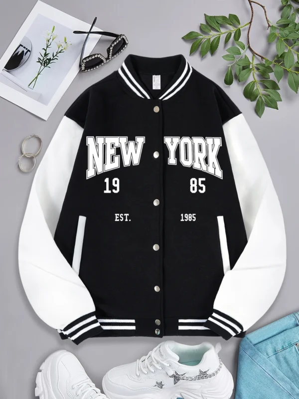 Chaquetas de Béisbol de Nueva York para Hombre y Mujer - Bailongas | Estilo Urbano y Exclusivo - Imagen 3