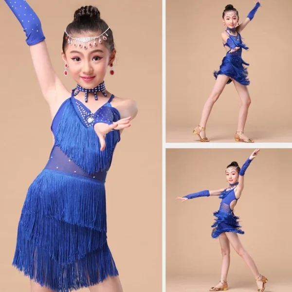 Bonito Vestido de  Danza del Vientre para Niñas - Estilo y Diversión en Cada Movimiento - Imagen 5