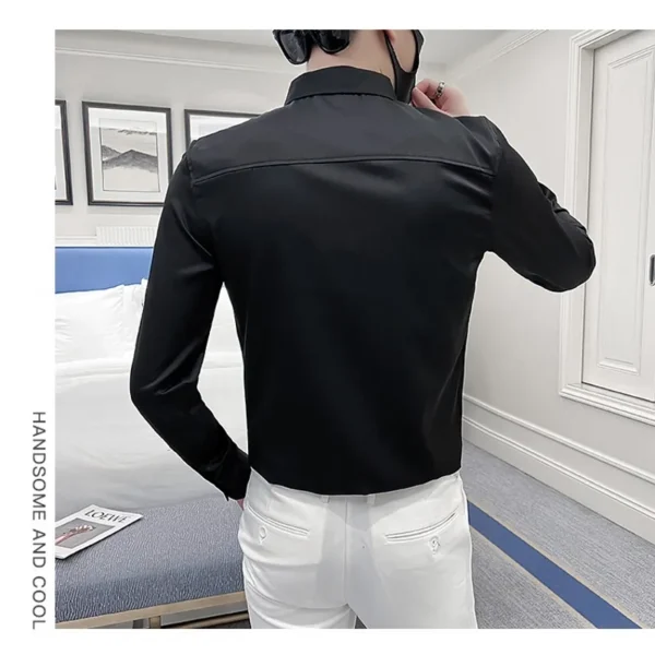 Camisa Esmoquin Hombre con Lentejuelas | Salsa y Bachata de Alta Clase - Imagen 4