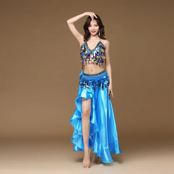 Traje de Danza del Vientre - Falda de Danza del Vientre Oriental con Detalles Elegantes - Imagen 4