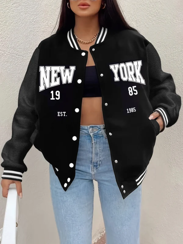 Chaquetas de Béisbol de Nueva York para Hombre y Mujer - Bailongas | Estilo Urbano y Exclusivo - Imagen 2