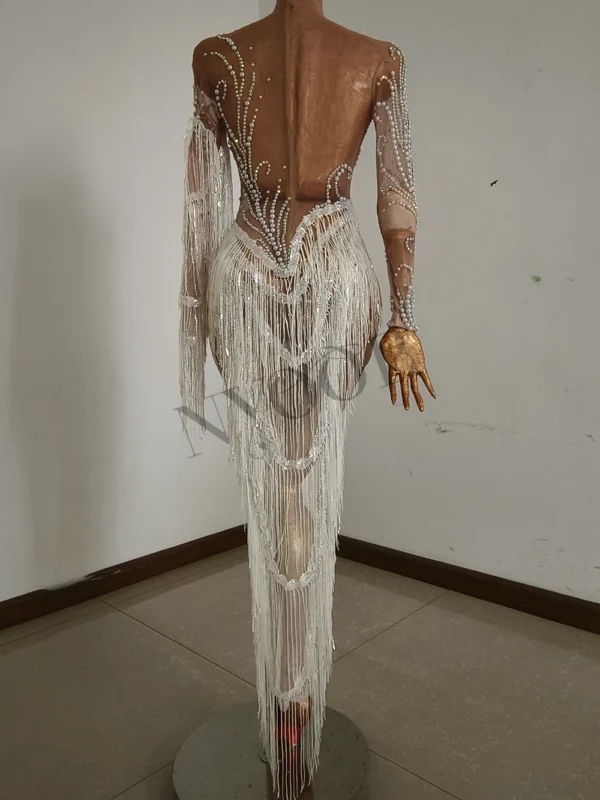 Vestido de baile de Noche Brillante con Lentejuelas y Diamantes de Imitación para Mujer – Elegancia y Glamour para tu Noche Especial - Imagen 3