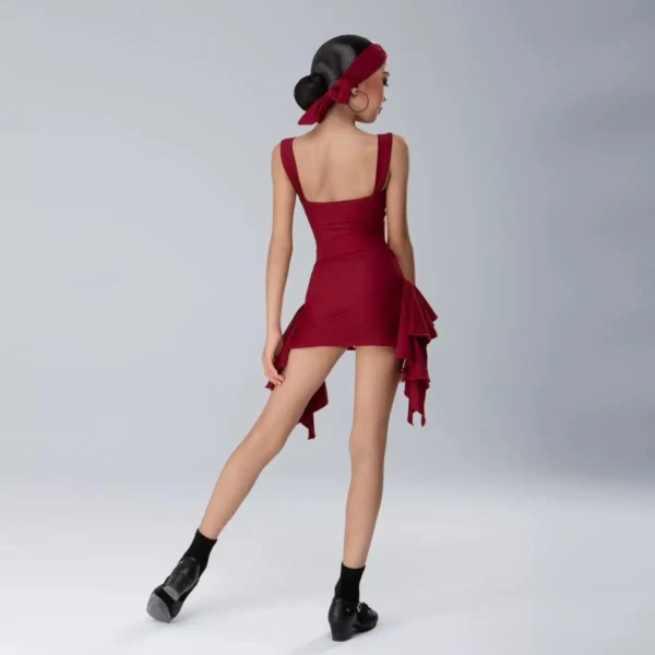 Conjunto de Vestido de Baile Latino de Tango de Verano – Comodidad y Estilo para el Baile - Imagen 6