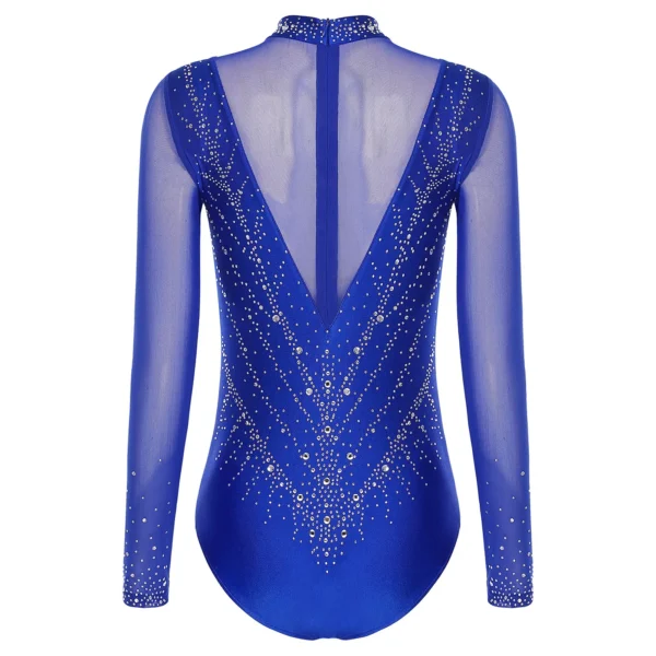 Mono y Leotardos de baññet con Brillantes y Diamantes de Imitación – Estilo y Elegancia para Bailarinas - Imagen 4