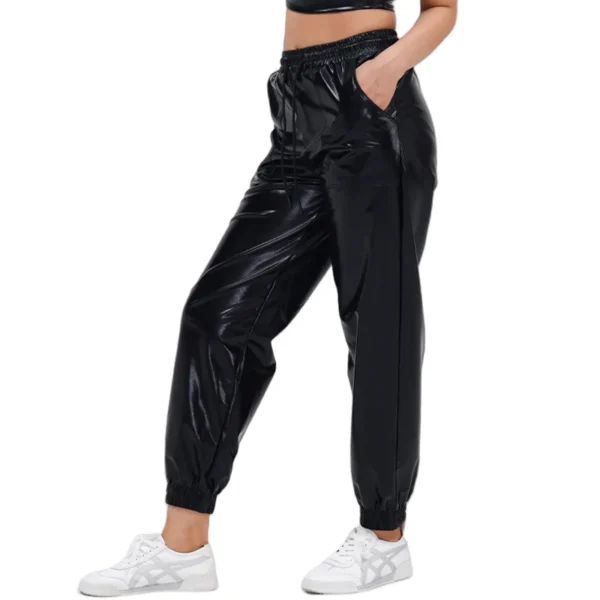 Pantalones Brillantes de Hip Hop para Mujer – Estilo y Comodidad en Cada Movimiento - Imagen 4